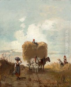 Erntezeit by Adolf Heinrich Lier