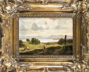 Bauern Bei Der Heuernte Am Starnberger See