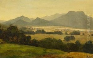 Blick Uber Das Isartal by Adolf Heinrich Lier