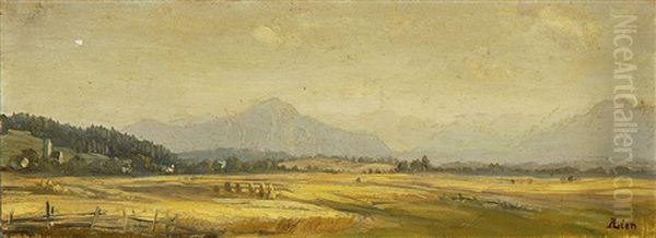 Voralpenlandschaft Bei Rosenheim - view 1