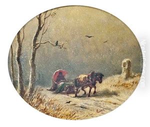 The Four Seasons (4 Works) by Adolf Heinrich Lier