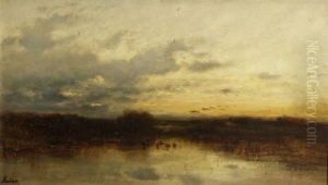 Abendstimmung Am Staffelsee by Adolf Heinrich Lier