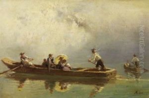Lustfahrt Am Chiemsee by Adolf Heinrich Lier