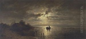 Mondnacht Am Chiemsee by Adolf Heinrich Lier