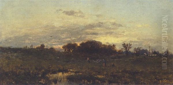 Sommerlandschaft Bei Abendstimmung - view 1