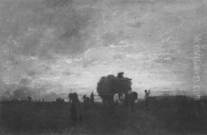 Erntezeit by Adolf Heinrich Lier