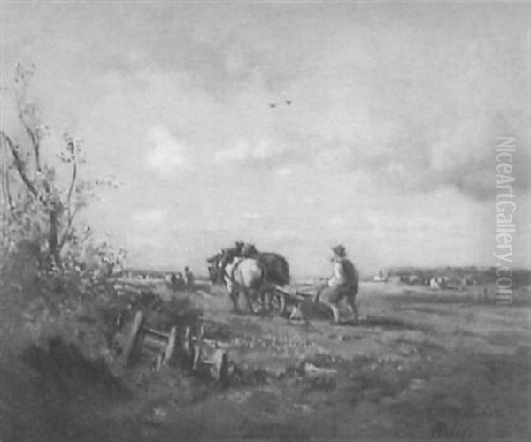 Pflugender Bauer - view 1