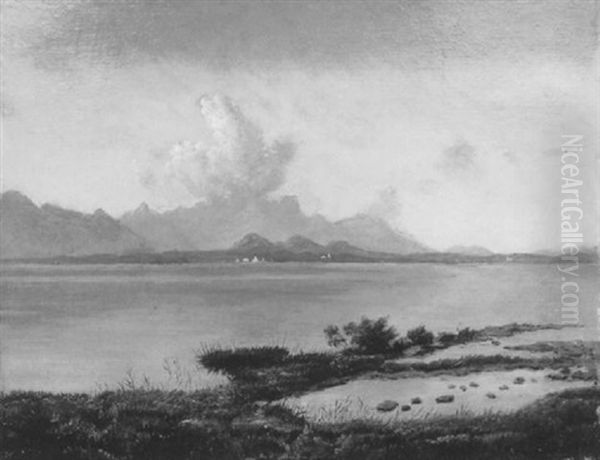 Blick Uber Den Chiemsee Auf Die Alpen - view 1