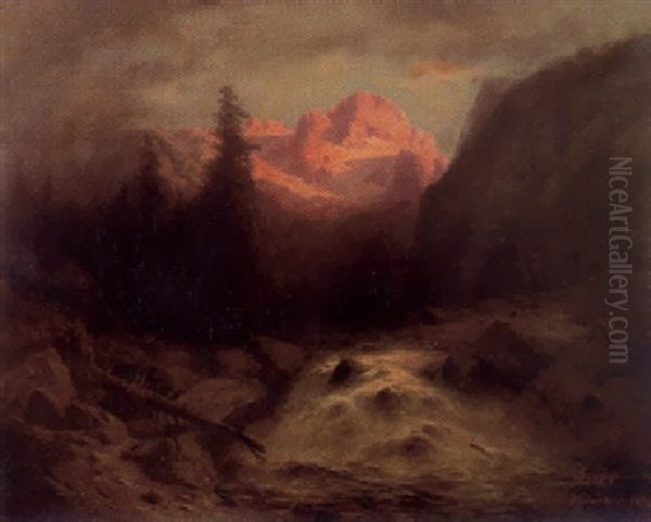Der Dachstein Bei Abendbeleuchtung - view 1