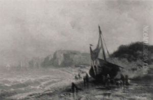 Normannische Kustenlandschaft Bei Etretat