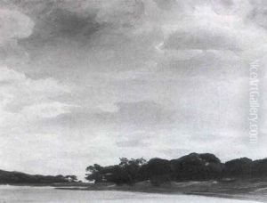 Baume Am Seeufer by Adolf Heinrich Lier