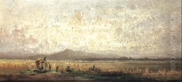 Haycart In An Extensive Landscape - view 1