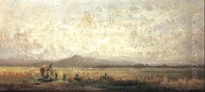 Haycart In An Extensive Landscape