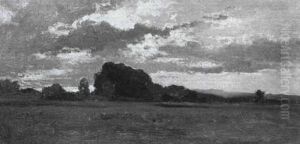 Weite Landschaft Mit Wiesen, Getreidefeldern Und Baumgruppen Weite Landschaft Mit Wiesen, Getreidefeldern Und Baumgruppen