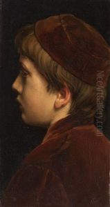 Portrait Of A Youth by Josef Hendrik Hubert Lies