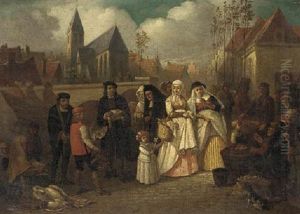 Going To Market by Josef Hendrik Hubert Lies