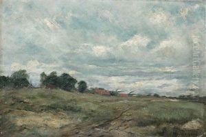 Field Path In Front Of The Village by Helmuth Liesegang