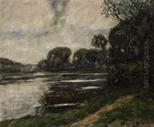 Flusslandschaft by Helmuth Liesegang