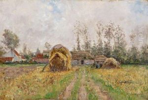 Heuernte Vor Zons by Helmuth Liesegang
