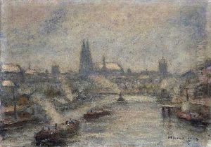 Der Kolner Dom, Vom Rhein Aus Gesehen