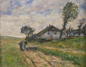 Small Cottage In A Stormy Landscape Small Cottage In A Stormy Landscape