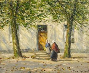 Vor Dem Haus by Helmuth Liesegang