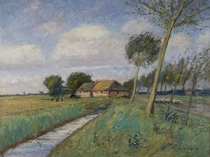 Farmstead In Summery Landscape Farmstead In Summery Landscape