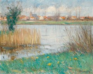 Niederrheinische Landschaft by Helmuth Liesegang