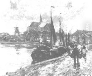 Kleiner Fischerhafen In Holland