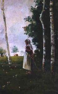 Weidelandschaft Mit Kuhen by Helmuth Liesegang