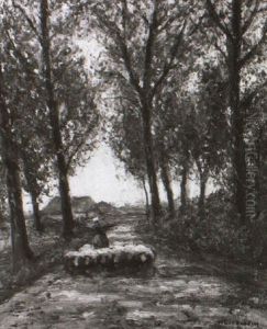 Landliche Allee Am Niederrhein Landliche Allee Am Niederrhein