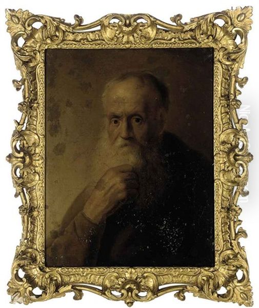Portrait Of An Old Man In A Brown Coat - view 1