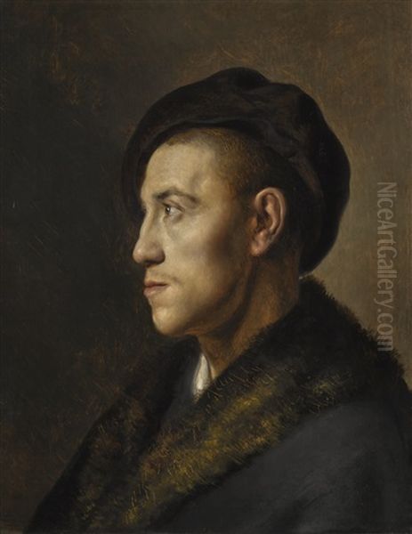 Portrait Of A Young Man In A Beret - view 1