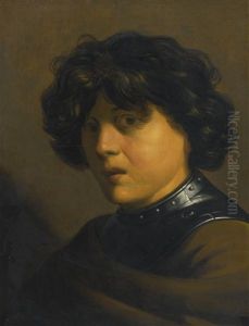 Portrait Of A Young Boy, Head And Shoulders, Wearing Armour by Jan Lievens