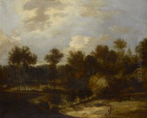 Waldige Landschaft Mit Jager by Jan Lievens