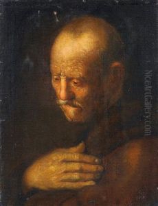 Studie Eines Prophetenkopfes by Jan Lievens