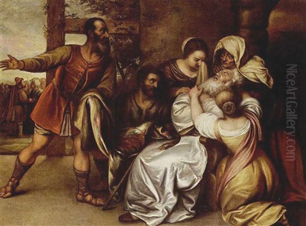 Jacob Is Shown The Supposed Coat Of Joseph Smeared With Blood After Joseph Was Sold Into Slavery - view 1