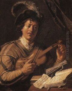 Young Man Tuning Violins by Jan Lievens