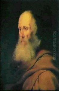 Brustbild Eines Bartigen Mannes by Jan Lievens
