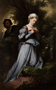 Madchen Im Wald by Alexander von Liezen-Mayer