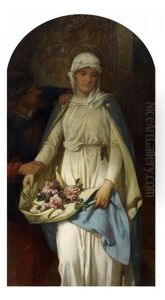 Das Rosenwunder Der Heiligen Elisabeth by Alexander von Liezen-Mayer