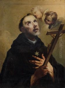 Saint Nicolas De Tolentino by Cesare Ligari
