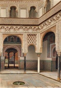 Maurischer Innenhof In Sevilla by Fernando Liger Hidalgo