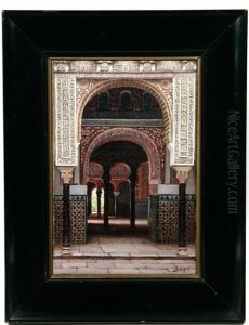 El Patio Del Alcszar De Sevilla by Fernando Liger Hidalgo