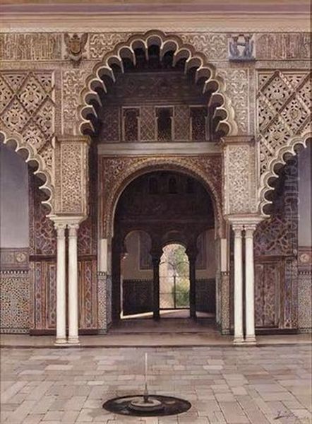 Fuente En Un Patio Moro (fountain In A Moorish Courtyard) - view 1
