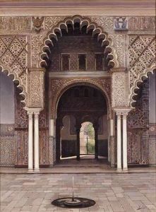 Fuente En Un Patio Moro (fountain In A Moorish Courtyard) by Fernando Liger Hidalgo