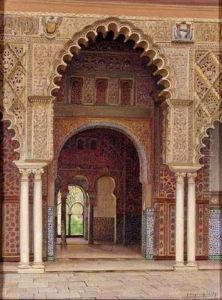 El Patio De Un Palacio Moro, Sevilla (the Courtyard Of A Moorish Palace, Seville)