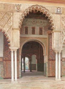 A Moorish Courtyard by Fernando Liger Hidalgo