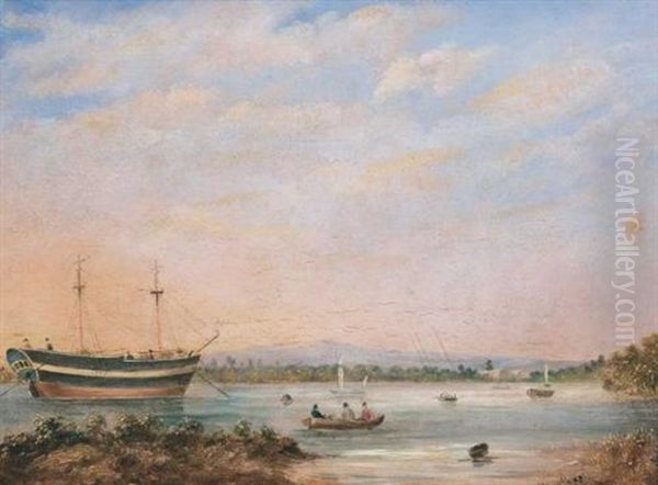 Distant View Of The Landing Place And The Iron Stores At Port Adelaide, South Australia (+ 3 Others; 4 Works) - view 1