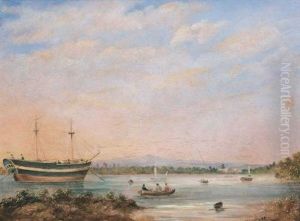 Distant View Of The Landing Place And The Iron Stores At Port Adelaide, South Australia (+ 3 Others; 4 Works)